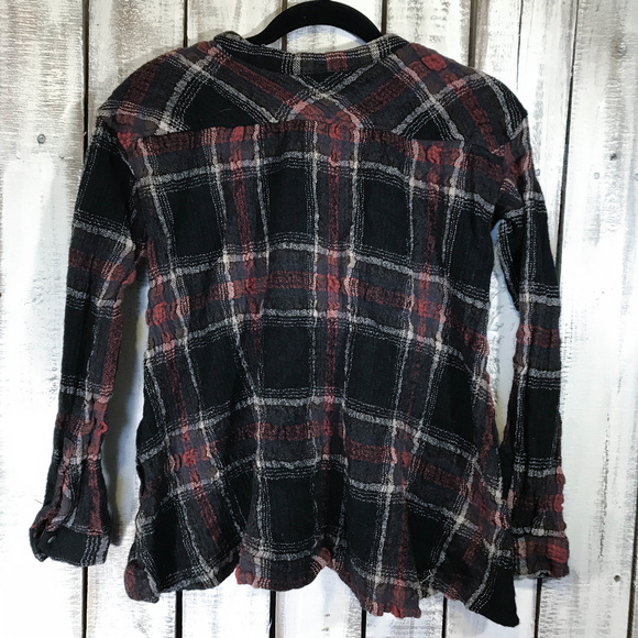 Free People wool plaid JOHNNY ON THE SPOT tunic - Picture 4 of 8